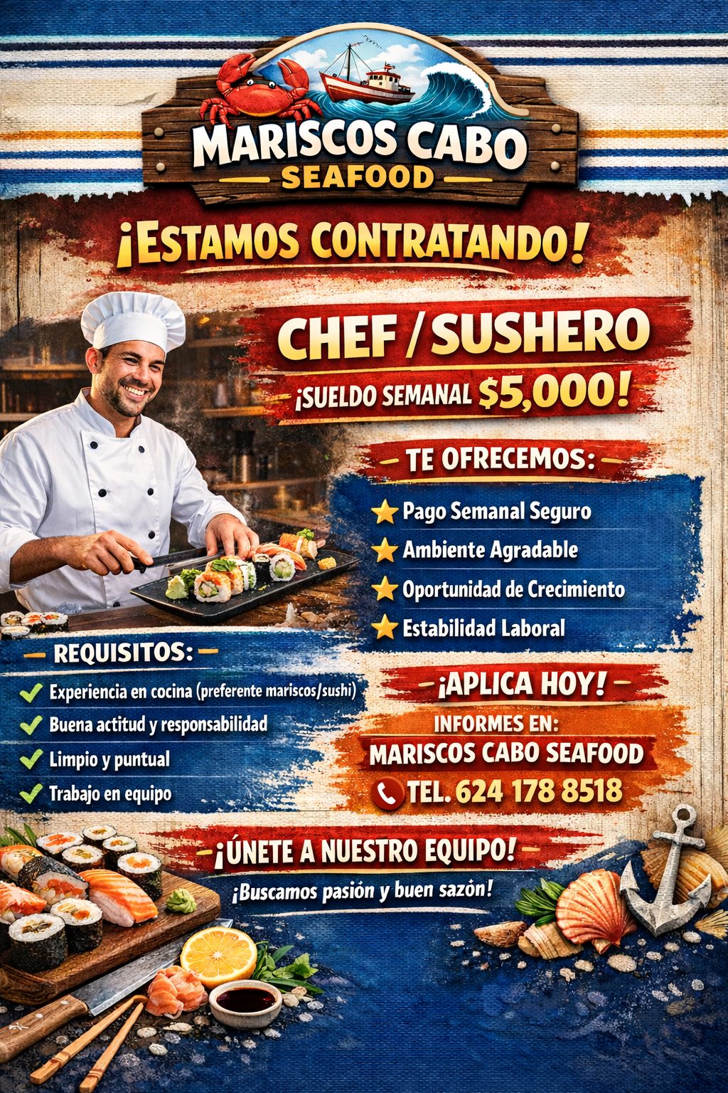 Join Our Team - Mariscos Cabo Seafood
